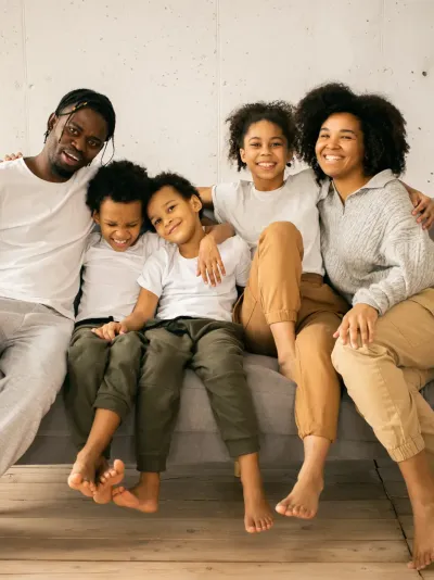 Gezinsfoto - Ouders met hun kinderen